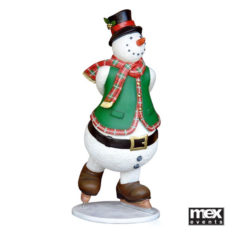 Snowman on skakes