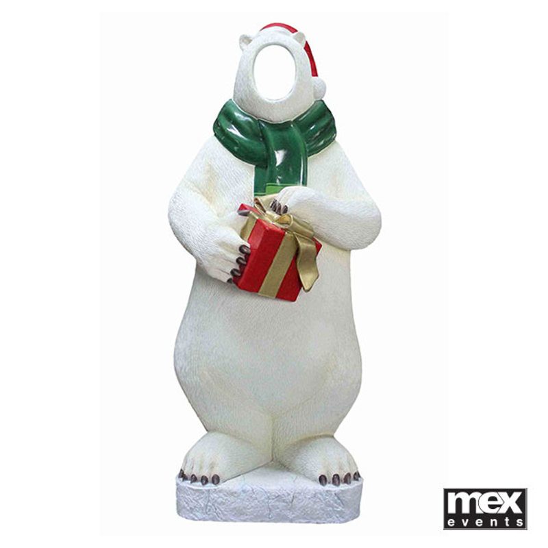 Giant Polar Bear Peep Through