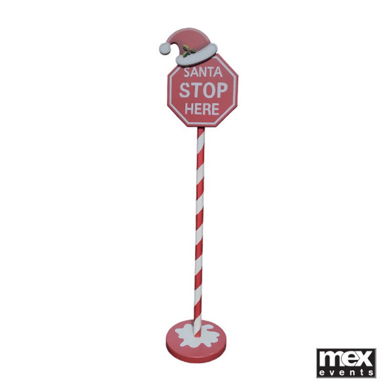 Santa Stop-here Signpost