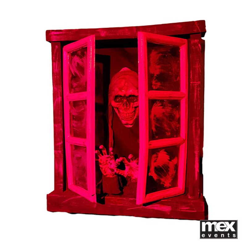 Creepy window wall decoration