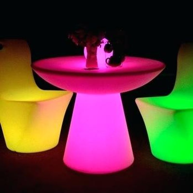 Illuminated Mushroom Tables